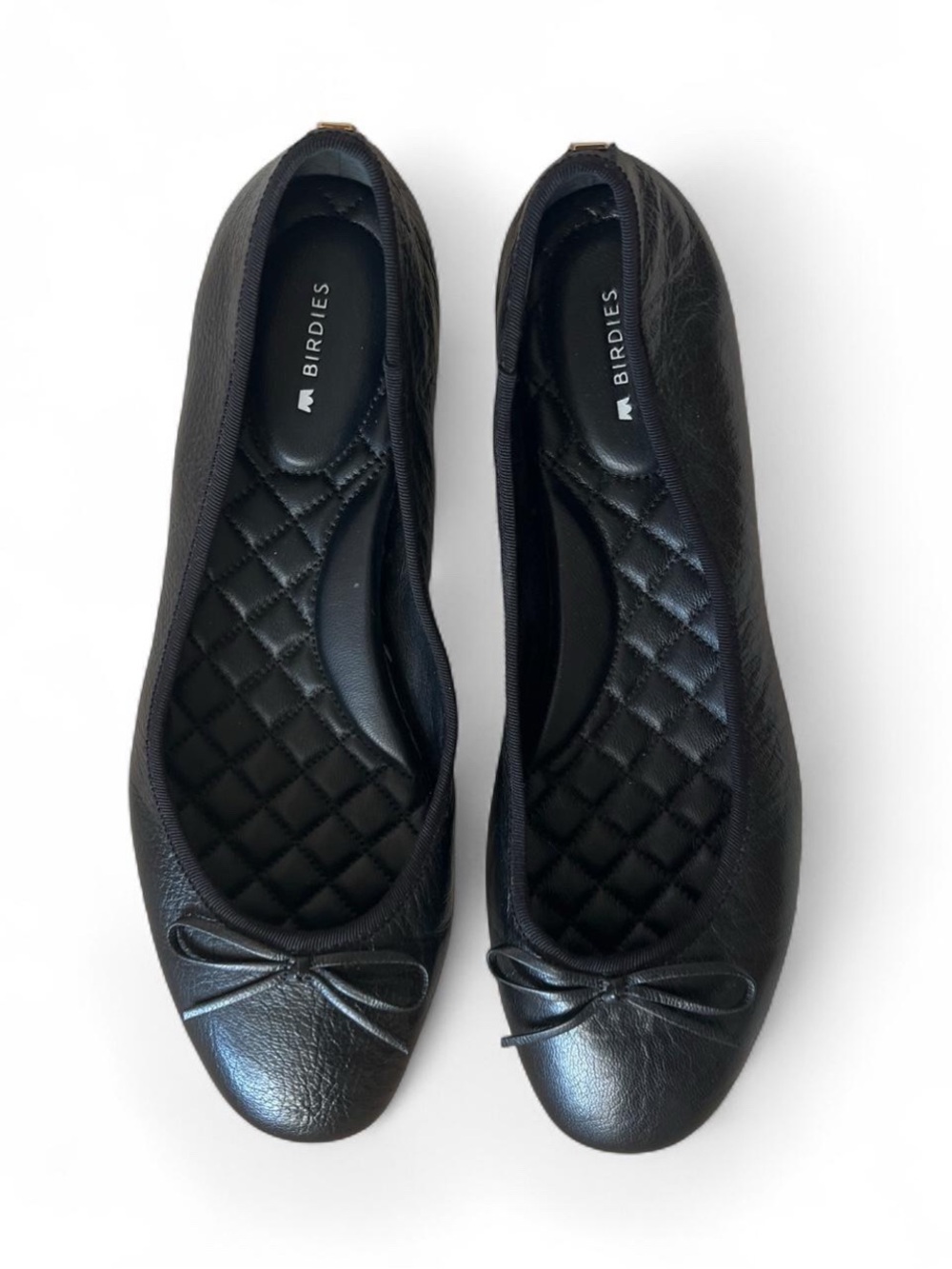 NWOT- Birdies Black Quilted Ballet Flats with Bow